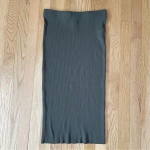 H&M Rib-Knit MIDI Skirt Sz-M